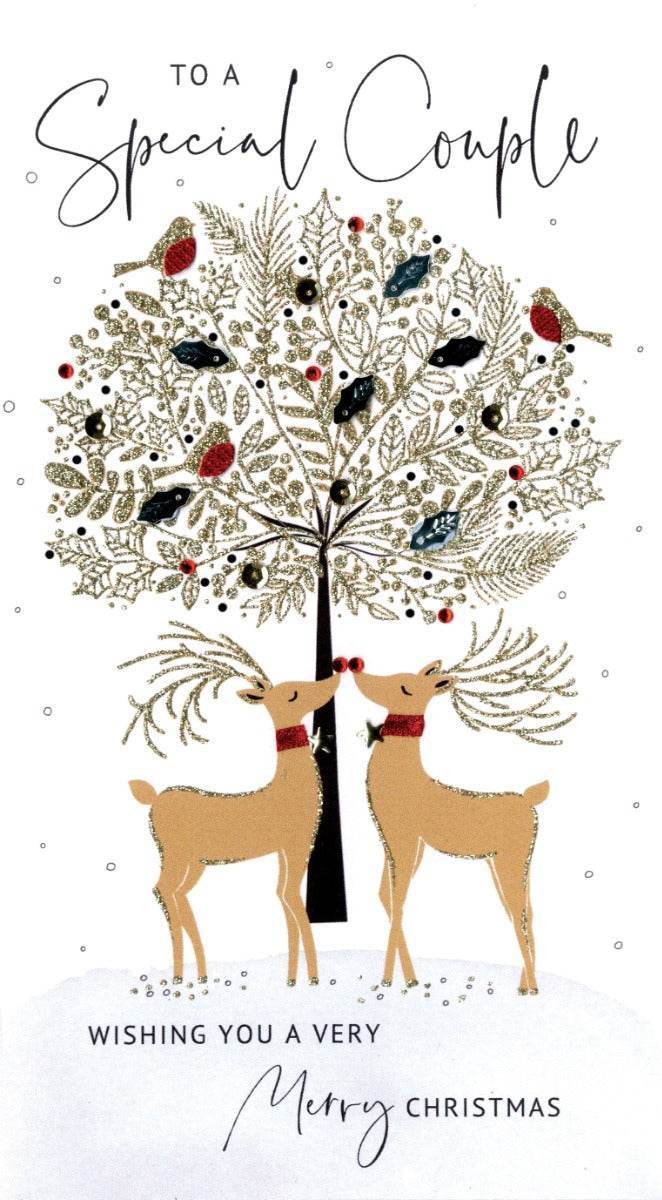 Special Couple Reindeer Christmas Card - House of Cards