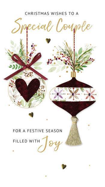 Special Couple Decorations Christmas Card - House of Cards
