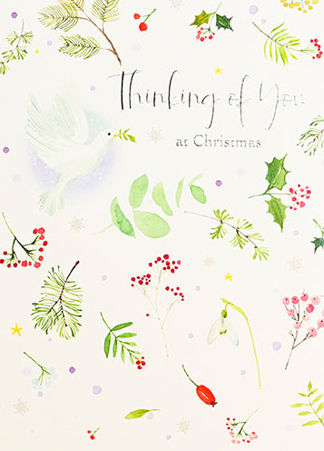 Thinking of You Dove Christmas Card