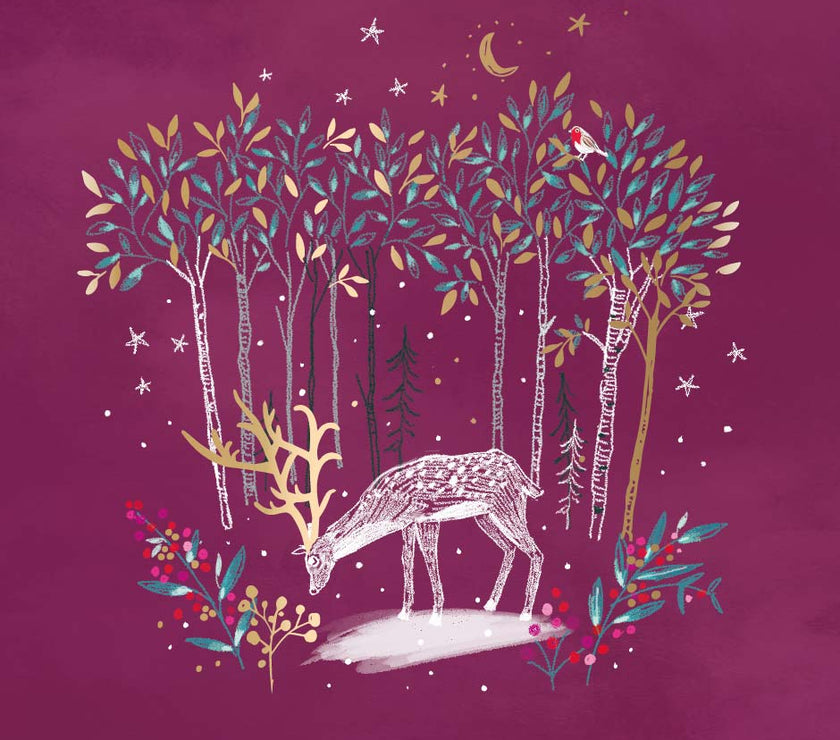 Enchanted Forest Christmas 8 Card Wallet