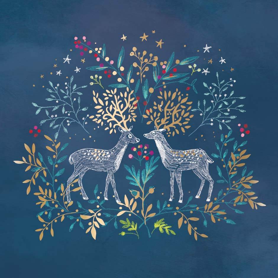 Enchanted Forest Christmas 8 Card Wallet - House of Cards