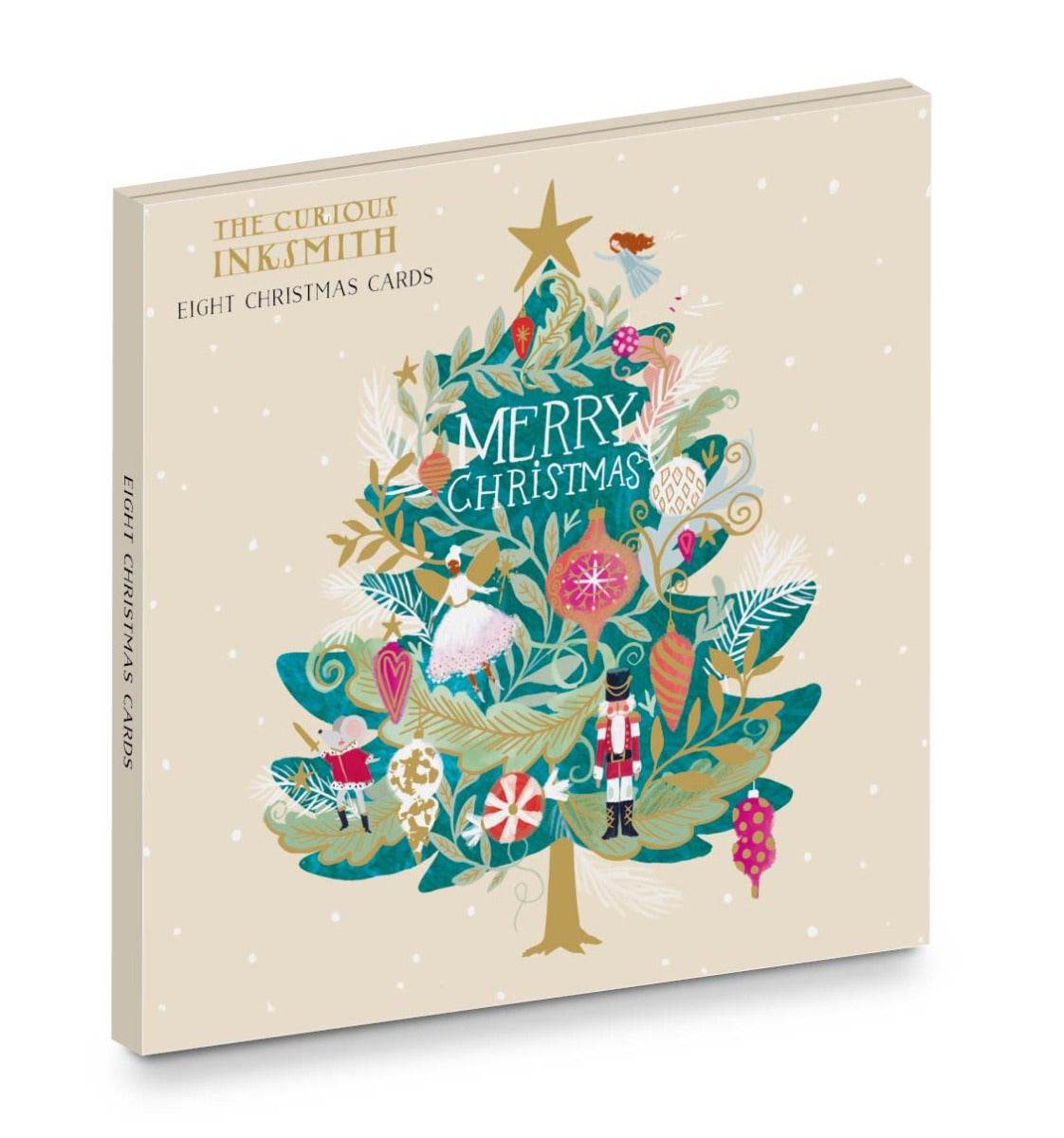 Nutcracker Tree 8 Christmas Card Wallet - House of Cards