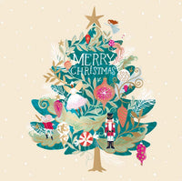 Nutcracker Tree 8 Christmas Card Wallet