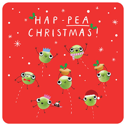 Hap-Pea Christmas Card