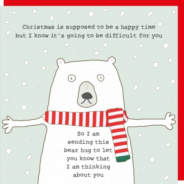 Polar Bear Hug Christmas Card