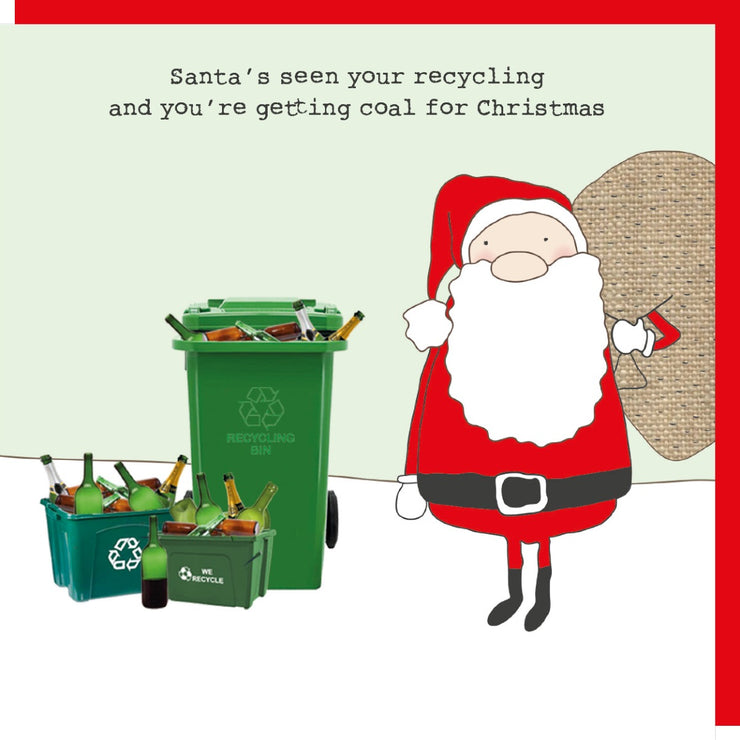 Santas Seen Your RecycChristmas Card