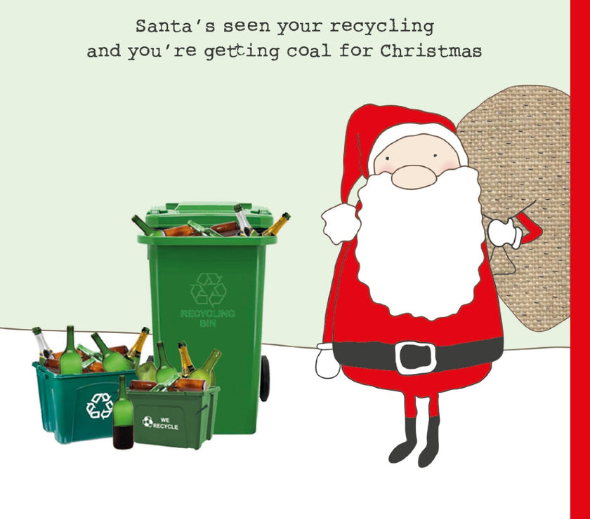 Santas Seen Your RecycChristmas Card