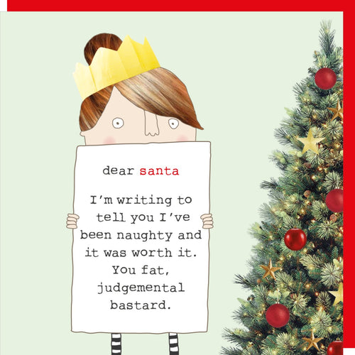 Dear Santa Letter Christmas Card