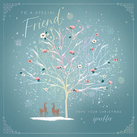 Special Friend Tree Christmas Card