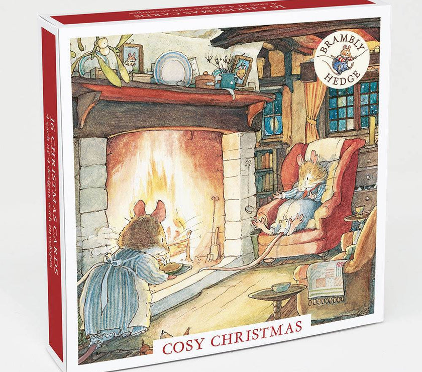 Brambly Hedge 16 Christmas Cards Box - House of Cards