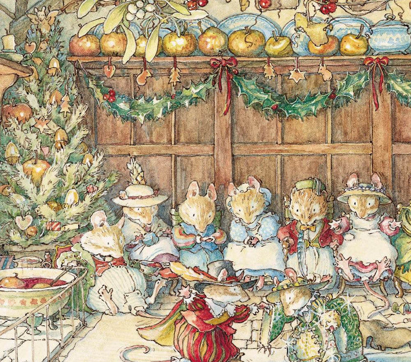 Brambly Hedge 16 Christmas Cards Box - House of Cards