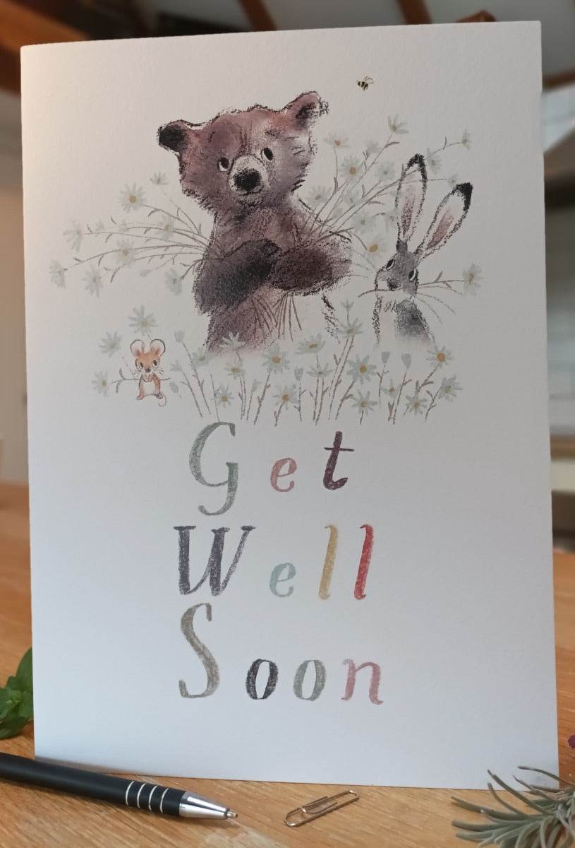 XL Get Well Soon Card - House of Cards