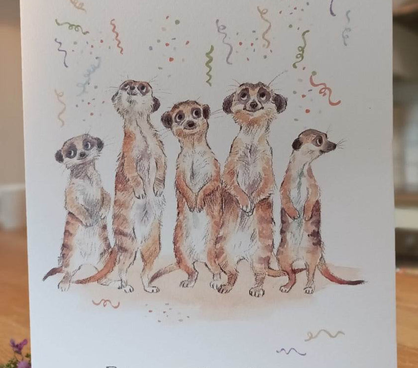 XL Meerkat Goodbye Card - House of Cards