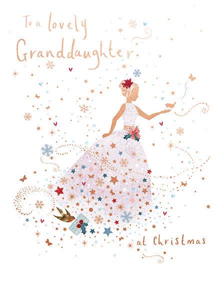 Dress Granddaughter Christmas Card - House of Cards