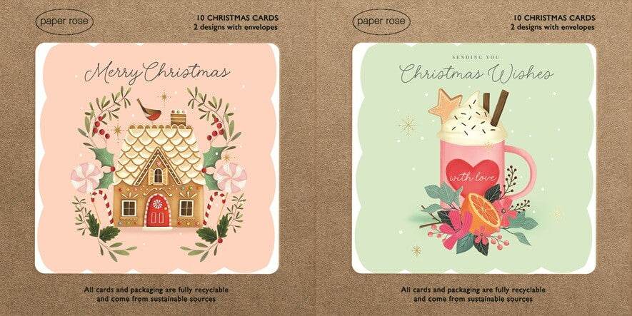 Hot Chocolate Boxed Christmas Cards - House of Cards