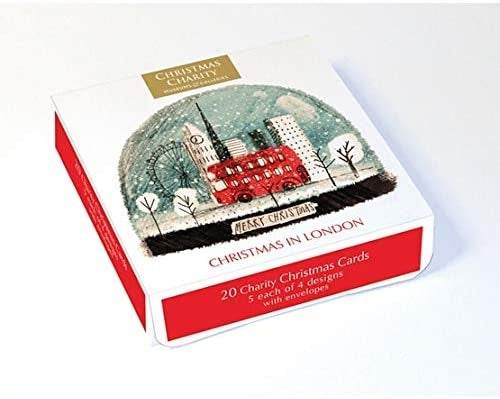 Box of 20 Charity London Christmas Cards - House of Cards