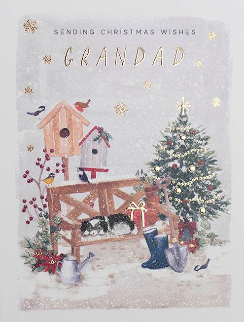 Grandad Christmas Card - House of Cards
