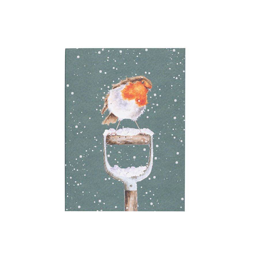 A6 Red Robin Festive Notebook - House of Cards