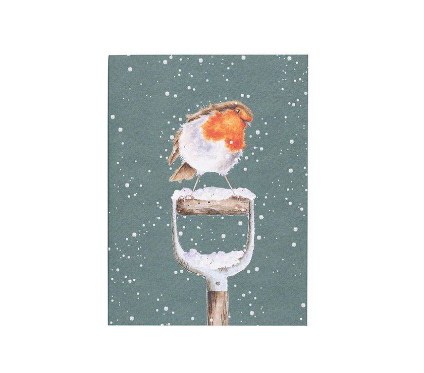 A6 Red Robin Festive Notebook - House of Cards
