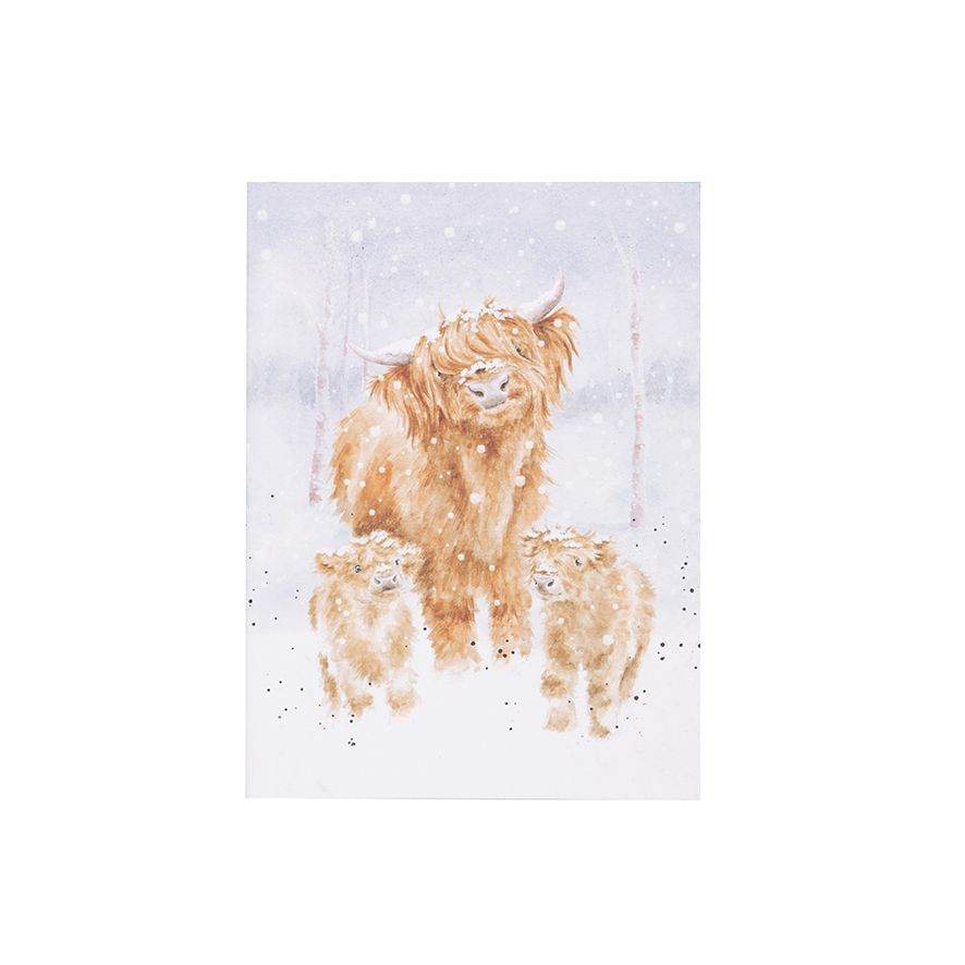 A6 Highland Cow Festive Notebook - House of Cards