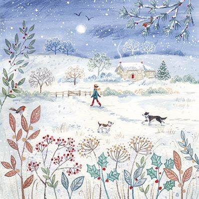 Dog Walking Christmas Cards - House of Cards