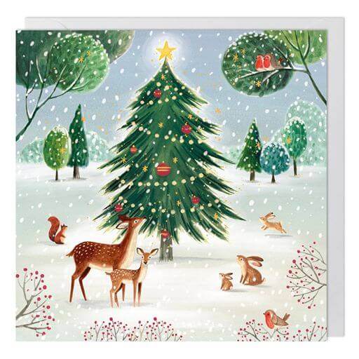 6 Forest Scene Charity Christmas Cards - House of Cards
