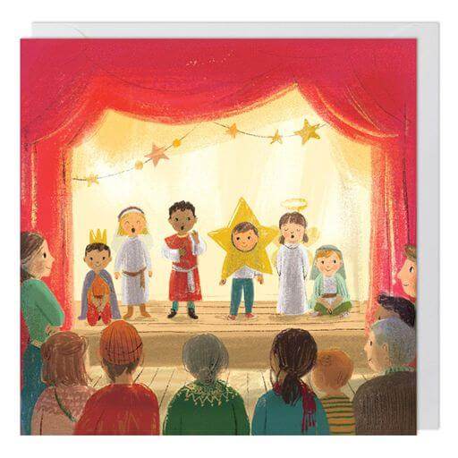 6 School Nativity Charity Christmas Cards - House of Cards