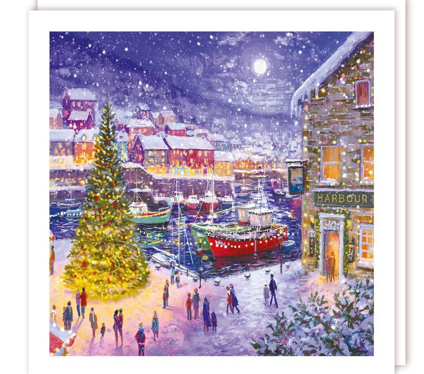 5 Moonlit Marina Charity Christmas Cards - House of Cards