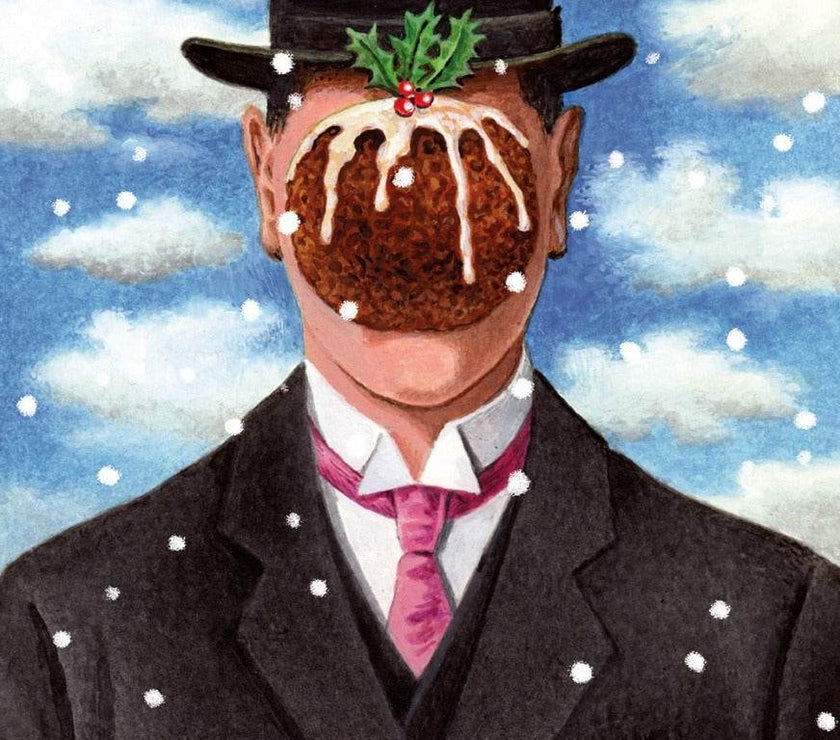Magritte Pudding Face Christmas Cards - House of Cards