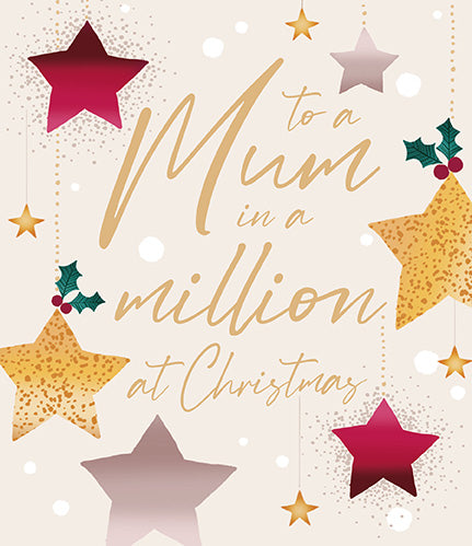 Mum in a Million Christmas Card
