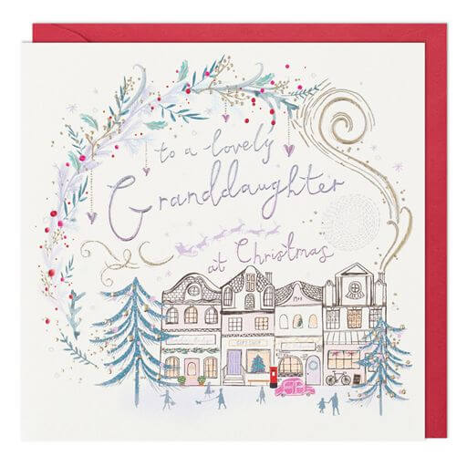 Granddaughter Town Christmas Card