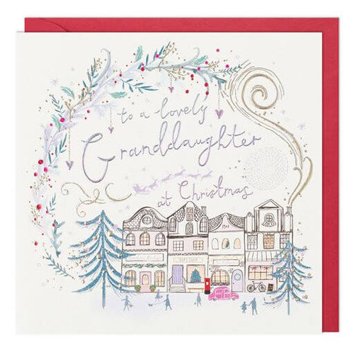 Granddaughter Town Christmas Card