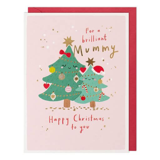 Mummy Trees Christmas Card