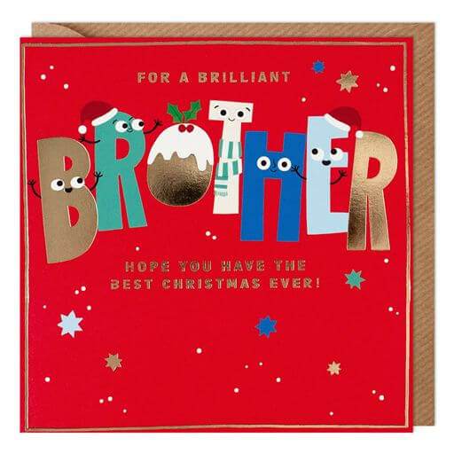 Brother Letters Christmas Card - House of Cards