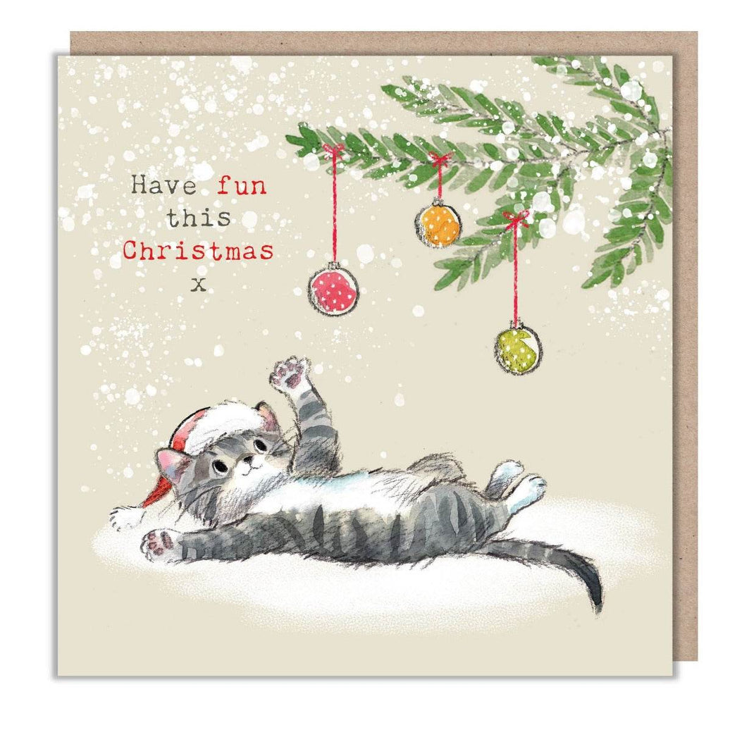 Kitten Have Fun This Christmas Card - House of Cards