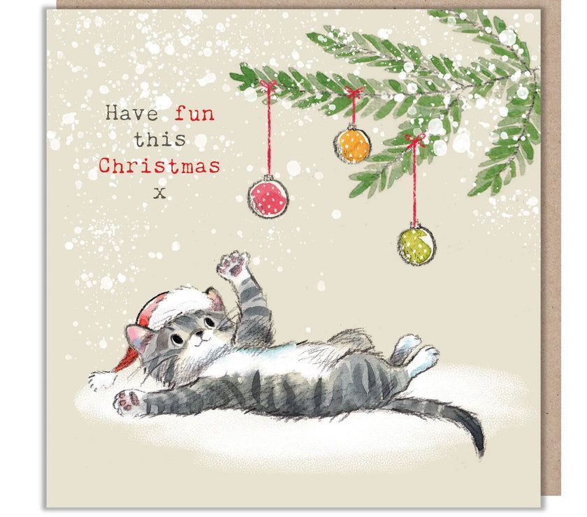 Kitten Have Fun This Christmas Card