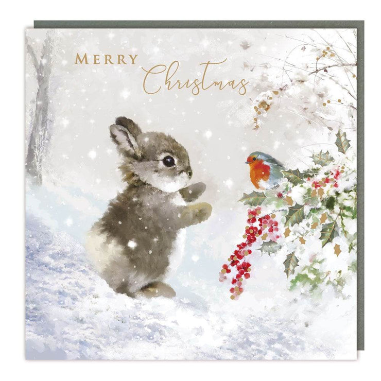 5 Bunny and Robin Christmas Cards - House of Cards