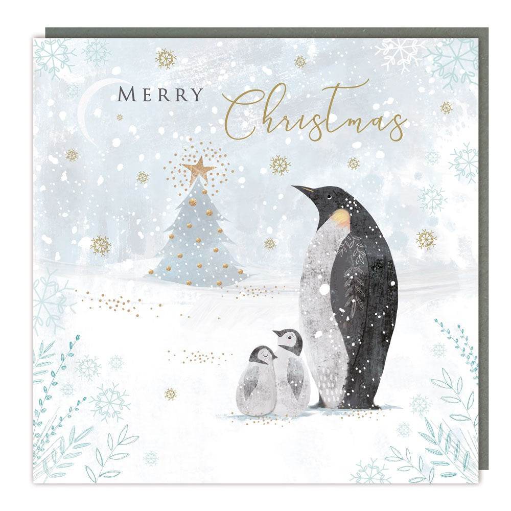 5 Penguin Family Charity Christmas Cards - House of Cards