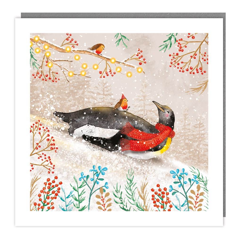 5 Penguin Ride Charity Christmas Cards - House of Cards