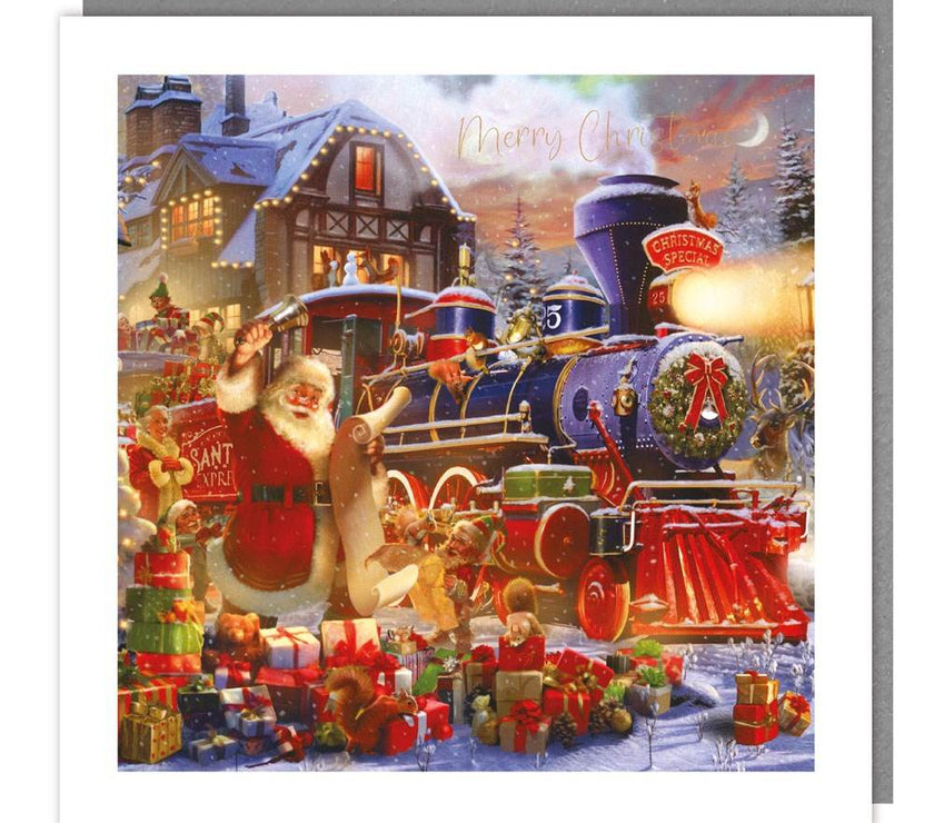 5 Santa Express Train Charity Christmas Cards - House of Cards