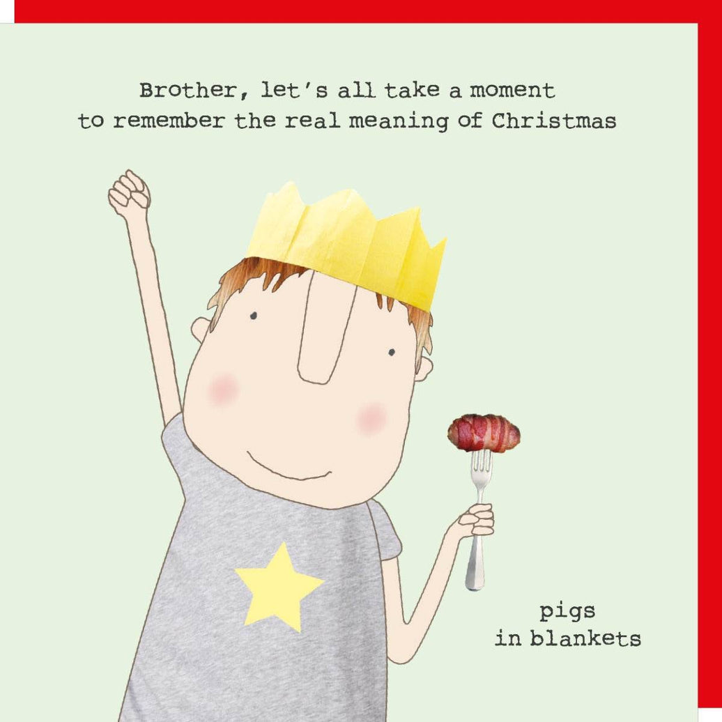 Brother Pigs in Blankets Christmas Card - House of Cards