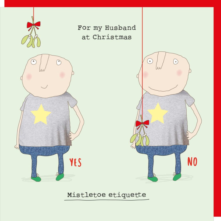 Husband Etiquette Christmas Card