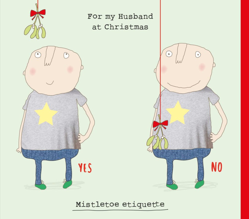Husband Etiquette Christmas Card
