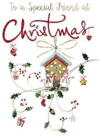 Paperhouse Special Friend at Christmas Card - House of Cards