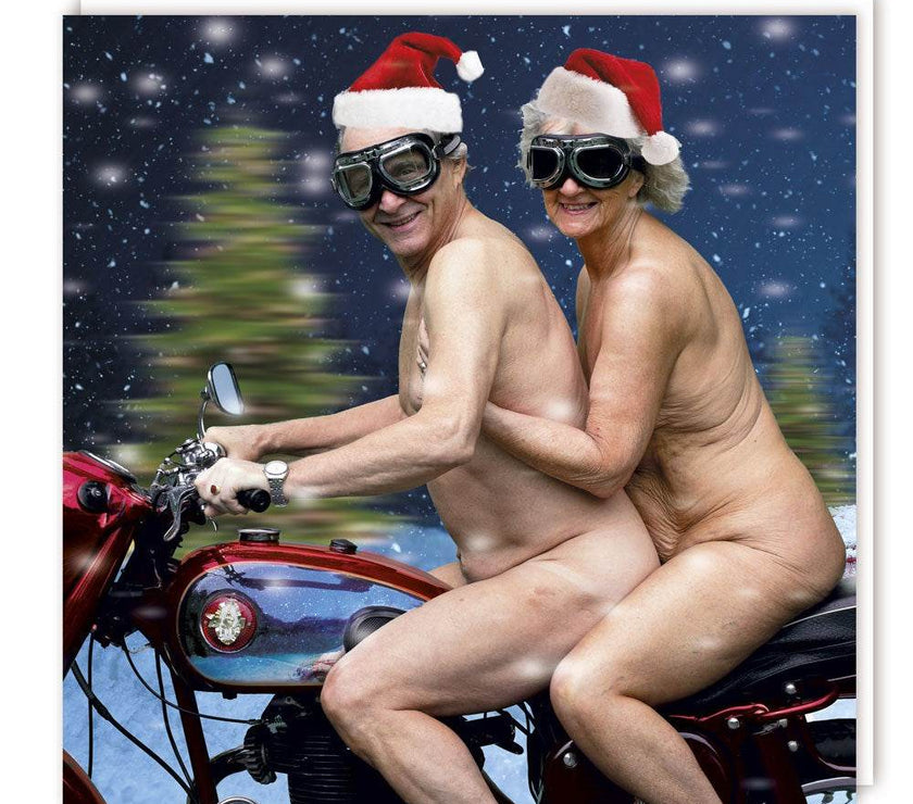 Rude Motorbike Christmas Card - House of Cards