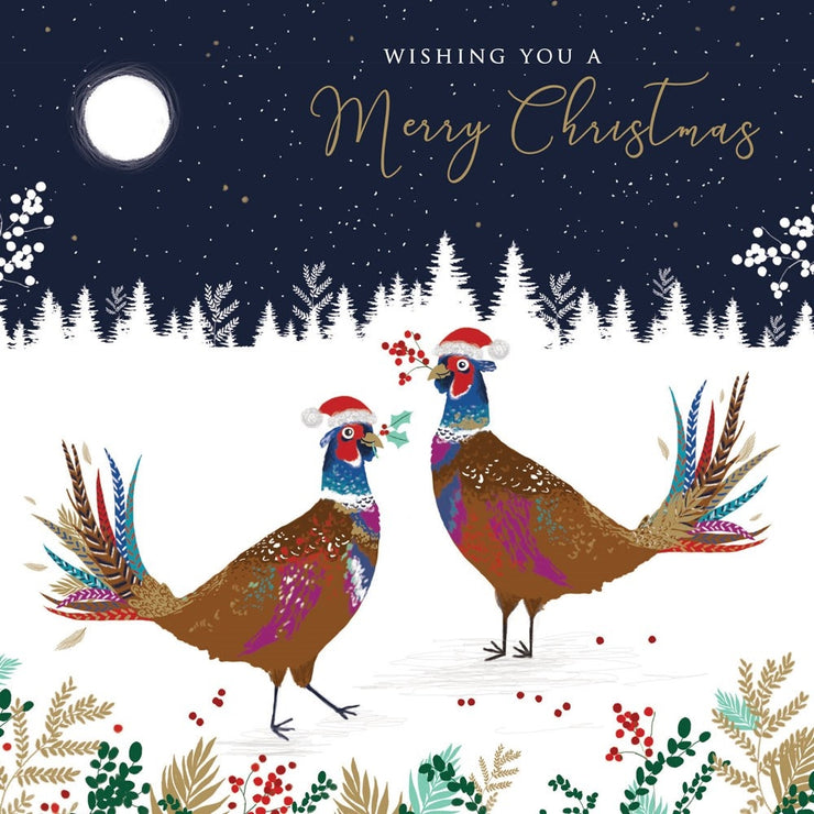 Pheasants Christmas Card