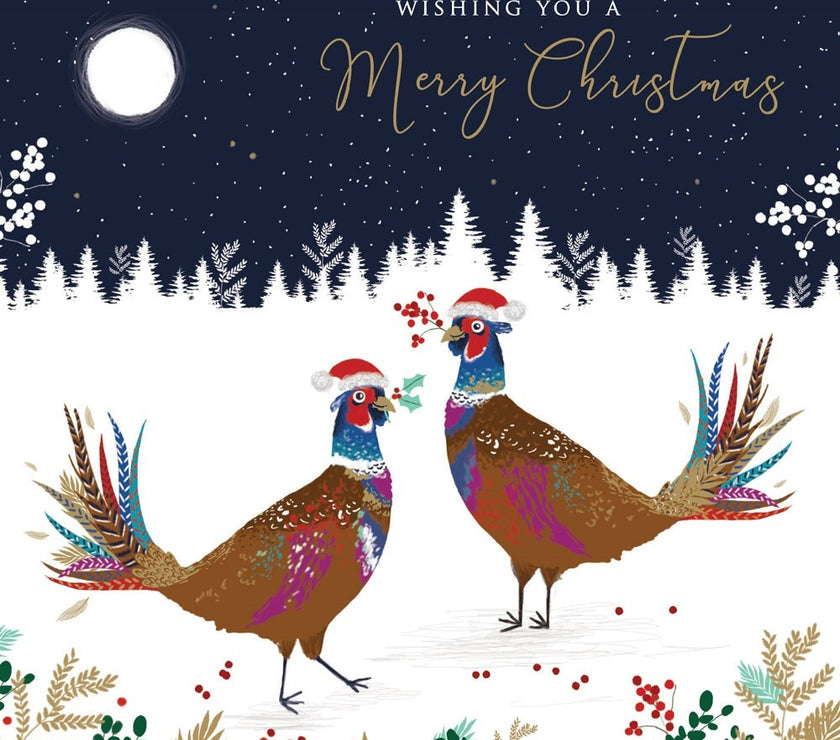 Pheasants Christmas Card