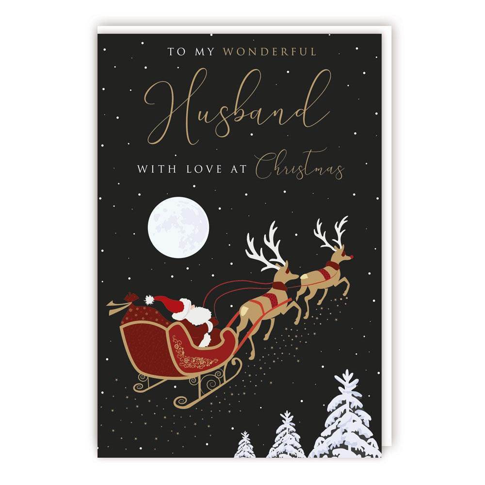 Santa Husband Christmas Card - House of Cards