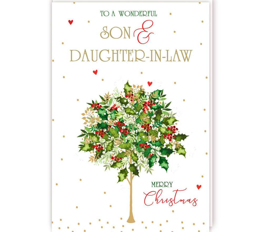 Son and Daughter-in-Law Christmas Card - House of Cards