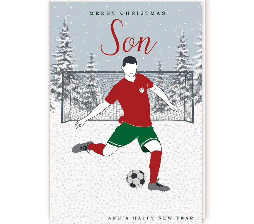 Son Football Christmas Card - House of Cards